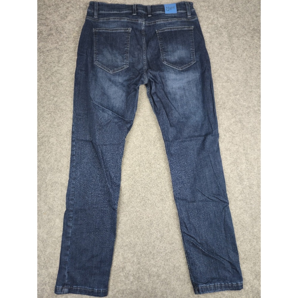 Mugsy Fultons Men's 36x32 Dark Wash Blue Jeans Straight Leg FLX3NFU Stretch - Picture 10 of 10